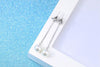 Wholesale Jewelry Simple Fashion for Woman Gift Star Drill Ball Pearl 925 Sterling Silver Long Tassel Stud Earrings YS245