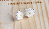 Wholesale Jewelry Sweet Elegant Fashion for Woman Wedding gift Small Fresh Lotus 925 Sterling Silver Stud Earrings YS294