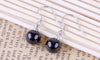 Wholesale Jewelry fashion joker star for Woman gifts Natural Agate beads 8mm 925 Sterling Silver drop Earrings YS192