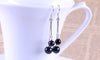 Wholesale Jewelry fashion star for Woman gifts Long Style Four Beads Agate 925 Sterling Silver drop Earrings YS191