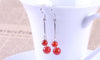 Wholesale Jewelry fashion star for Woman gifts Long Style Four Beads Agate 925 Sterling Silver drop Earrings YS191