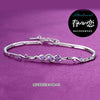 Wholesale Romantic Fashion For Woman Girl Party Gift Angels Heart White Purple 925 Sterling Silver Bracelet Bangle SZ84