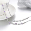 Wholesale Romantic Fashion Lovely Woman Girl Wedding Gift Flower Faery Zircon 925 Sterling Silver Bracelet Bangle SZ112