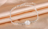 Wholesale Romantic Fashion Sweet For Woman Girl Wedding Gift Golden Fresh Lotus 925 Sterling Silver Bracelet Bangle SZ119