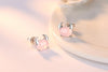 Wholesale Sweet Cute Fashion For Woman Girl Pink Animal Rat Rabbit Goat Ox Dragon 925 Sterling Silver Stud Earrings YS387