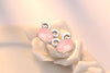 Wholesale Sweet Cute Fashion For Woman Girl Pink Animal Rat Rabbit Goat Ox Dragon 925 Sterling Silver Stud Earrings YS387