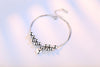 Wholesale Sweet Fashion Lovely Woman Girl Wedding Gift Heart Star Ball Beads 925 Sterling Silver Bracelet Bangle SZ111