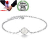 Wholesale Sweet Fashion Woman Girl Party Gift Moonlit Forest Flower Buds White Jade 925 Sterling Silver Bracelet SZ103