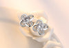 Wholesale Sweet Fashion Star Woman Girl Wedding Gift White Purple Eternal Flowers 925 Sterling Silver Stud Earrings YS367