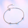 Wholesale Sweet Fashion Woman Couple Girlfriends Party Gift Cube Sugar Square Pentagram 925 Sterling Silver Bracelet SZ90