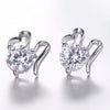 Wholesale Sweet Romantic Fashion For Woman Girl Wedding Gift Lucky Clouds Zircon 925 Sterling Silver Stud Earrings YS337
