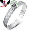 Wholesale fashion dragon phoenix ching cheung woman star Fine 999 Sterling Silver opening bracelet Bangles gift SZ18