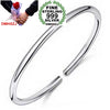 Wholesale fashion jewelry classic round ring woman man star Fine 999 Sterling Silver opening bracelet Bangles SZ11