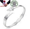 Wholesale fashion jewelry geometric fox woman star Fine 999 Sterling Silver opening adjustable bracelet Bangles SZ10
