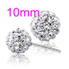 Wholesale girl gift Fashion jewelry Austrian crystal Drill ball 925 sterling silver Stud earrings YS14