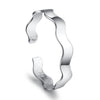 Wholesale jewelry Round Glossy Chaise Woman Child Fashion Exquisite Bangles 925 Sterling Silver Bracelet Adjustable SZ52