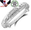 Wholesale jewelry geometric Dragon phoenix woman fashion star adjustable Fine 999 Sterling Silver Bangles SZ06