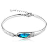 Wholesale jewelry round woman fashion star lucky bead 925 Sterling Silver adjustable Bangles SZ03