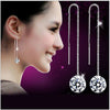 Fashion jewelry crystal heart International certification Amethyst real 925 sterling silver Stud earrings YS03