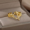 OT Buckle Cuban Chain Rings for Women Classic Gothic Stainless Steel Finger Ring Vintage Wedding Band Couple Jewelry anillos