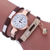 Top Brand Luxury Women Watches Fashion Casual Female Reloje Diamond Wrap Around Leatheroid Bracelet Quartz Wrist Watch Clock