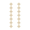 OYB Korean style four-leaf clover necklace three-piece set female golden collars ,clover short necklace popular jewelry