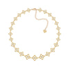 OYB Korean style four-leaf clover necklace three-piece set female golden collars ,clover short necklace popular jewelry