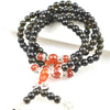 Obsidian Red Blue White Agate Garnet Multi-Circle 108 Buddha Bracelet Wholesale Men And Women Models Bracelet Crystal Jewelry