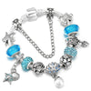 Ocean Series Shell Pearl Beads Brand Bracelet With Starfish Pendant DIY Snake Chain Charm Bracelets For Women Men Jewelry Gift