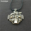 Odin Axe And Raven Men Jewelry Norse Cross Helena Rosova Viking Necklace Wiccan Pagan Amulet Jewlery