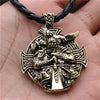 Odin Axe And Raven Men Jewelry Norse Cross Helena Rosova Viking Necklace Wiccan Pagan Amulet Jewlery