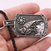 Odin Raven Amulet Slavic Kolovrat Talisman Jewelry Viking Runes Algiz Clasp Mens Pendants Necklaces