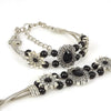 Vintage stone Bracelets for Women Silver Chain Blue Boho Bohemian Bracelet with Stones Bohemian Jewelry Gift ZA-069