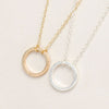 2020 New Fashion Gold Circle Round Pendant Necklaces for Women Simple Cute Elegant Necklace Party Jewelry Gifts -N083