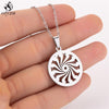 Oly2u Ocean Wave Pendant Necklace Women Stainless Steel Surfing Necklaces Men Summer Beach Surf Jewelry Sportsman Gifts