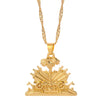 One Piece Haiti Pendant and Necklace for Men Women Chain Necklace Gold Silver Color Jewelry Gifts of Haiti Ayiti Jewellery