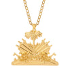 One Piece Haiti Pendant and Necklace for Men Women Chain Necklace Gold Silver Color Jewelry Gifts of Haiti Ayiti Jewellery