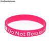 1PC Do not Resuscitate Silicone Wristband Adult Size Medical Alert Bracelet for Emergency Classic Decoration Band
