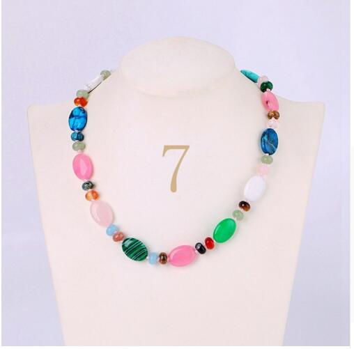 Onyx Amber Opal Black agate Vintage Necklace Set Crystal Power Natural Stone Chain Charm Reiki Men Statement Fine Choker Jewelry