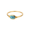 Opal Rings For Women Stainless Steel Gold Color Moonstone Ring 2023 Trend Wedding Band Couple Aesthetic Jewelry Anillos Mujer