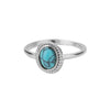 Opal Rings For Women Stainless Steel Gold Color Moonstone Ring 2023 Trend Wedding Band Couple Aesthetic Jewelry Anillos Mujer