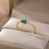 Opal Rings For Women Stainless Steel Gold Color Moonstone Ring 2023 Trend Wedding Band Couple Aesthetic Jewelry Anillos Mujer
