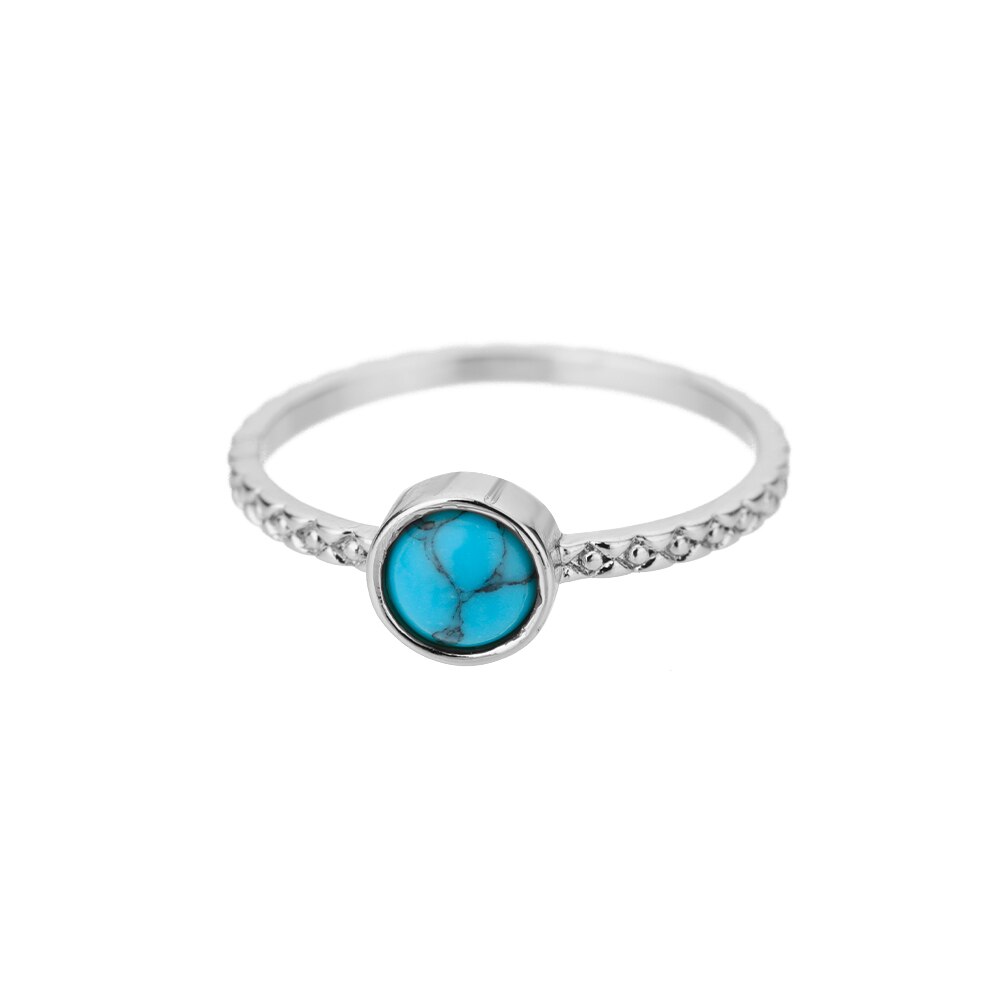 Opal Rings For Women Stainless Steel Gold Color Moonstone Ring 2023 Trend Wedding Band Couple Aesthetic Jewelry Anillos Mujer