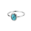 Opal Rings For Women Stainless Steel Gold Color Moonstone Ring 2023 Trend Wedding Band Couple Aesthetic Jewelry Anillos Mujer