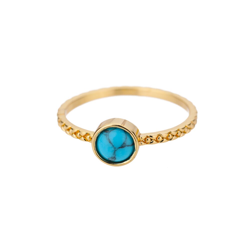 Opal Rings For Women Stainless Steel Gold Color Moonstone Ring 2023 Trend Wedding Band Couple Aesthetic Jewelry Anillos Mujer