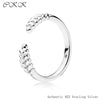 Open Grains Ring 100% 925 Sterling Silver Original Rings for Women Girl Gift DIY Fine Jewelry PFR170
