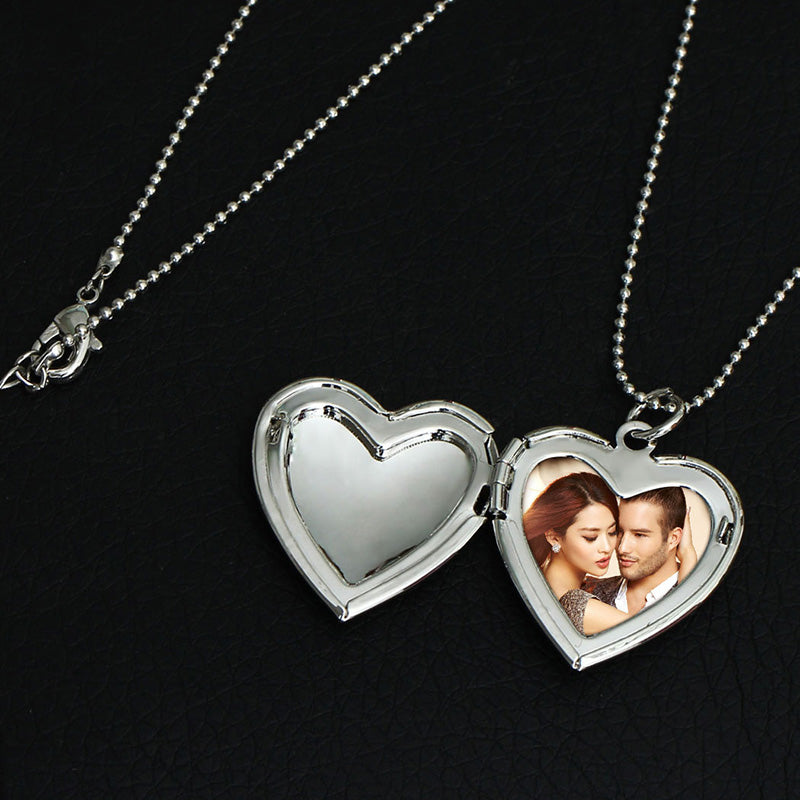 Open Heart Necklaces & Pendants For Women Rose Gold Silver Color Alloy Long Chain Female Pendant Necklace Jewelry Collier Femme