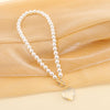 Open Love Pearl Vintage Necklace Women's Letter Item Clavicle Chain necklaces for women  pearl necklace