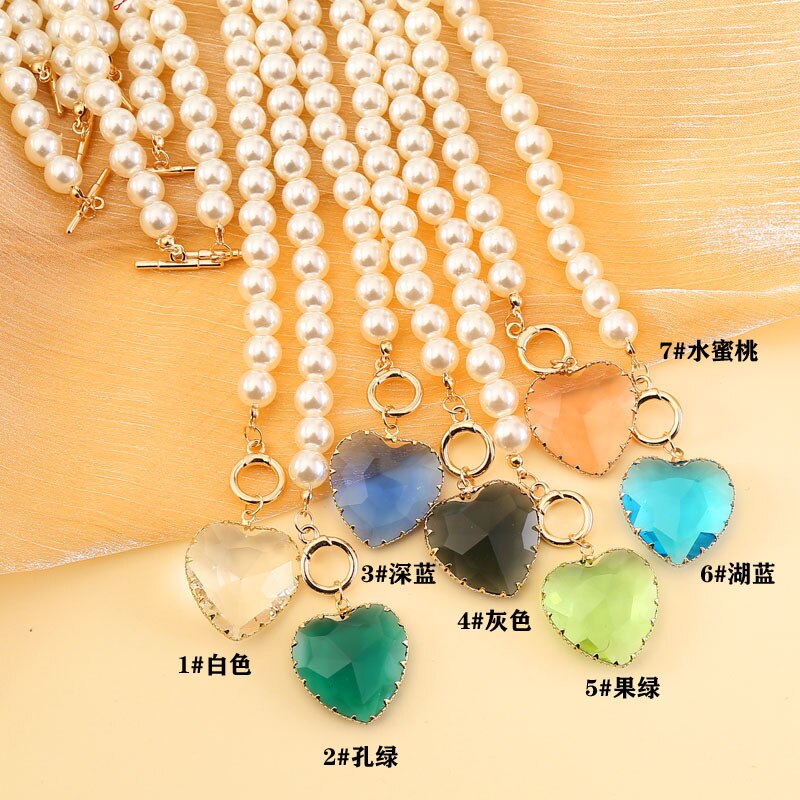 Open Love Pearl Vintage Necklace Women's Letter Item Clavicle Chain necklaces for women  pearl necklace