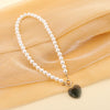 Open Love Pearl Vintage Necklace Women's Letter Item Clavicle Chain necklaces for women  pearl necklace